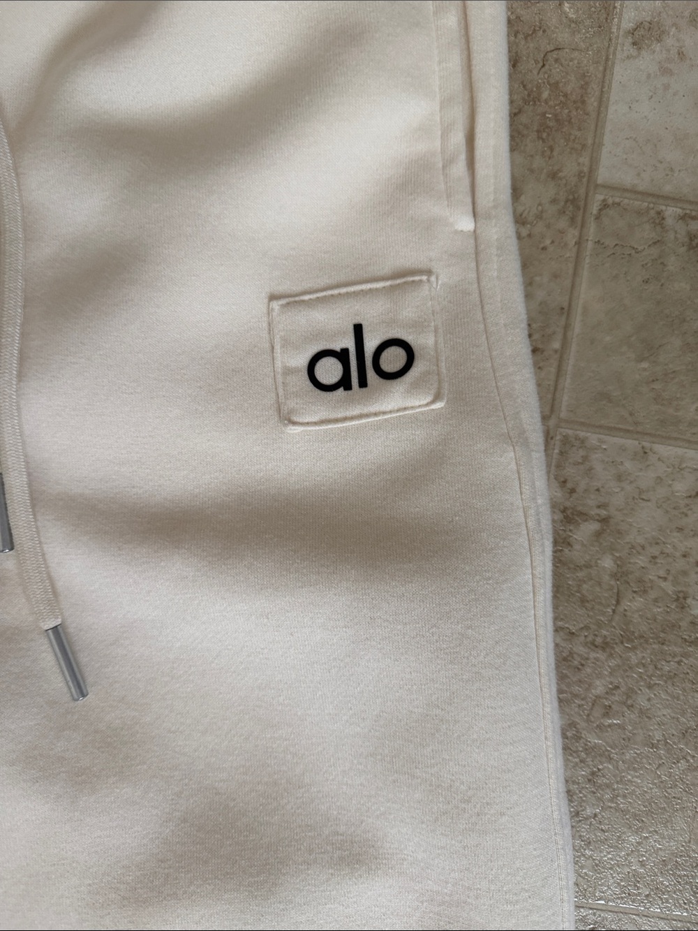 ALO Yoga Cream Sweat Joggers for Women — Relaxed Track Pants - Picture 2 of 9